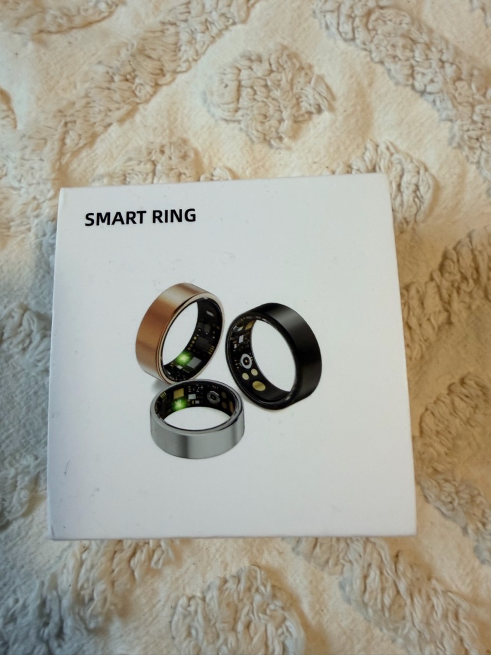Smart Ring Fitness Tracker -Silver Size 8